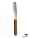 Spatula Flexible Steel Blade Wooden Handle - blade length 4"  width 2cm