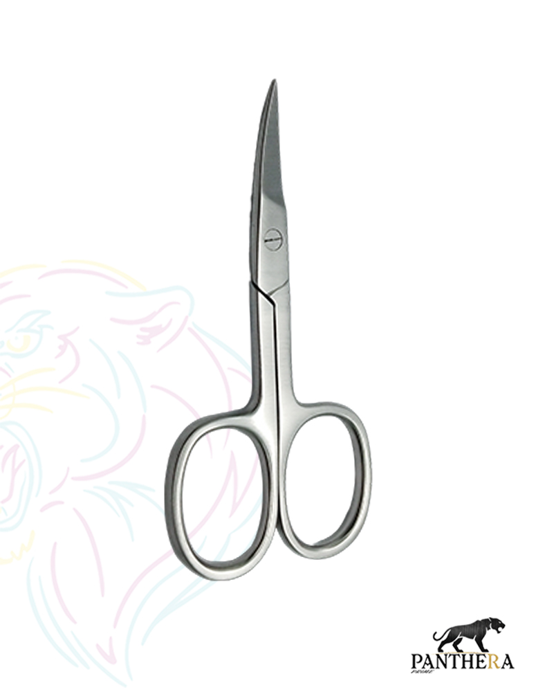 Manicure Nail Scissors - Professional Stainless Steel Pedicure Nails Scissors - Extra Sharp Toenail Cutter 3.5" Curved