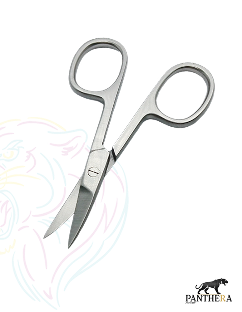 Manicure Nail Scissors - Professional Stainless Steel Pedicure Nails Scissors - Extra Sharp Toenail Cutter 3.5" Curved - Image 4