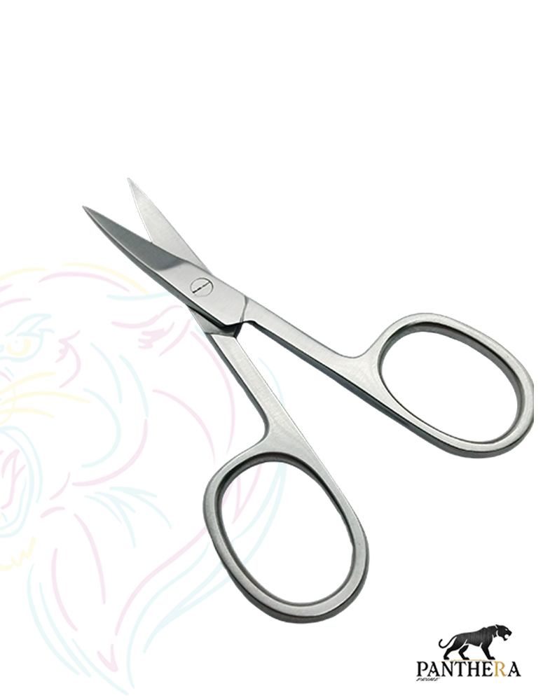 Manicure Nail Scissors - Professional Stainless Steel Pedicure Nails Scissors - Extra Sharp Toenail Cutter 3.5" Curved - Image 2
