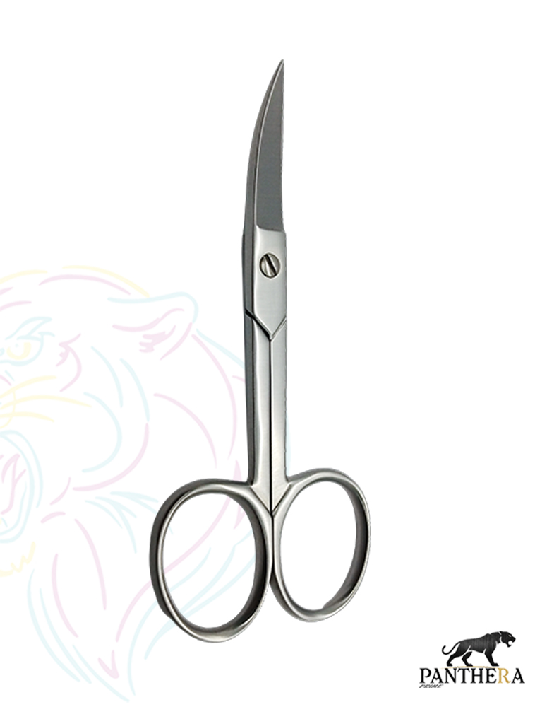 Nail Scissors Curved - 4" Professional Finger Toenail Scissors Curved Stainless Steel Manicure Cuticle Nail Scissors 