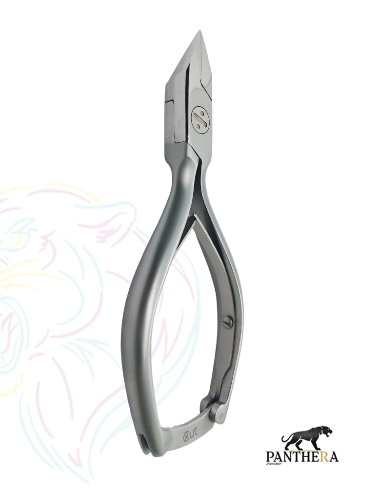 Nail Nipper -13 CM - Flat Jaws 15 MM - Double Spring With Lock Best For Podiatry, Manicure, and Pedicure