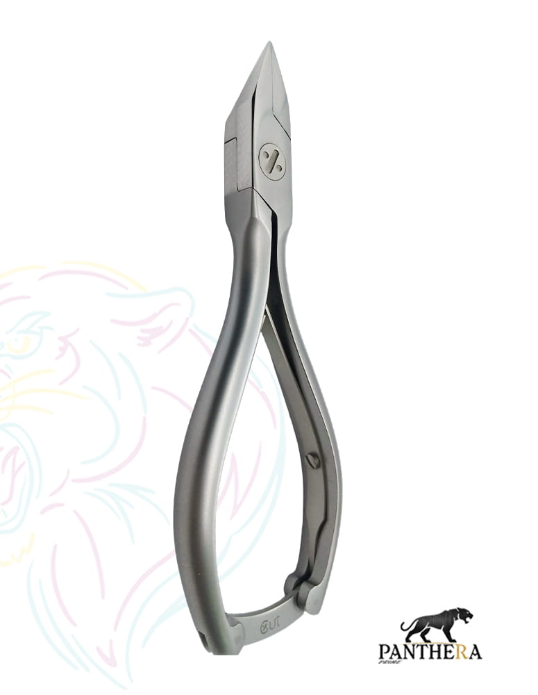 Nail Nipper - 14 CM - Flat Jaws 15 MM - Double Spring With Lock Best For Podiatry, Manicure, and Pedicure