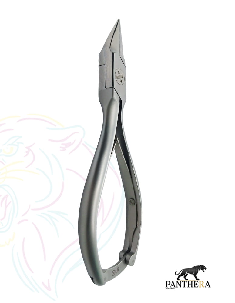 Nail Nipper -14 CM - Very Pointed Jaws - Double Spring With Lock Best For Podiatry, Manicure, and Pedicure