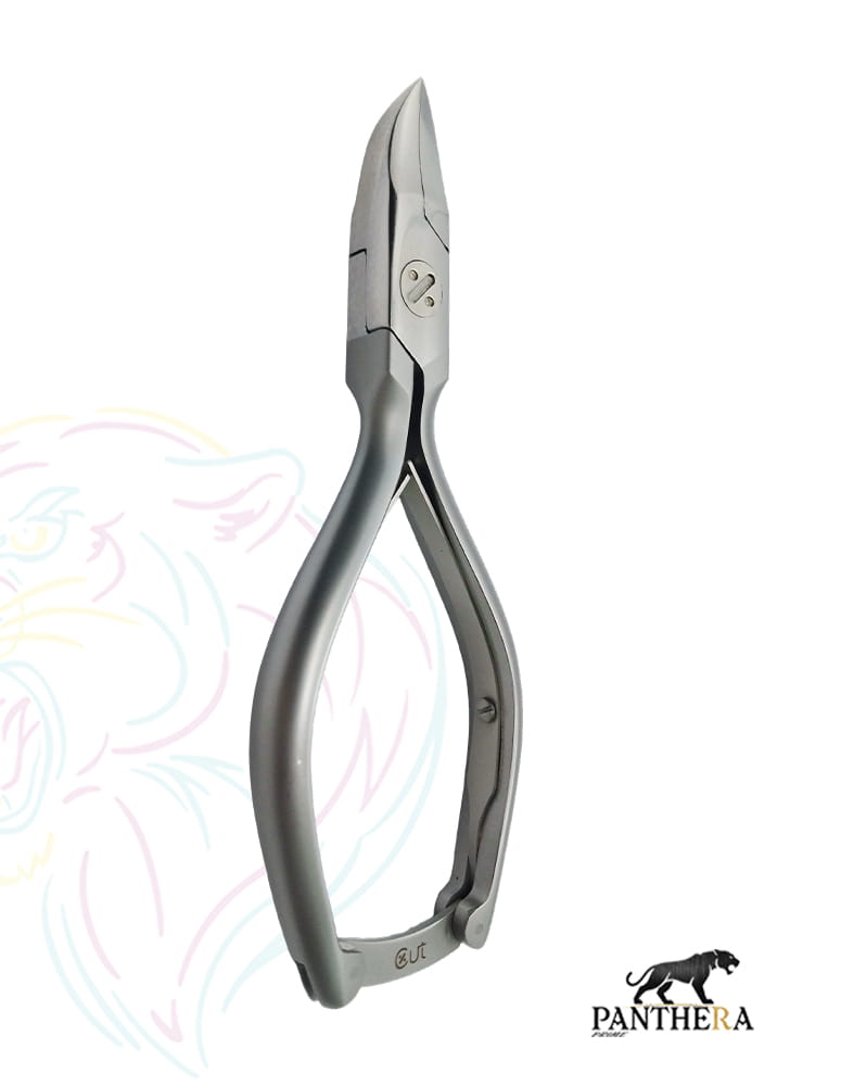 Nail Nipper - 14 CM - Concave Jaws - Double Spring With Lock Best For Podiatry, Manicure, and Pedicure