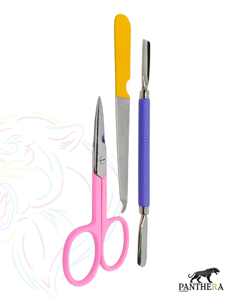 Nail Scissor Straight 9.5CM, Nail File, Nail / Cuticle Cleaner