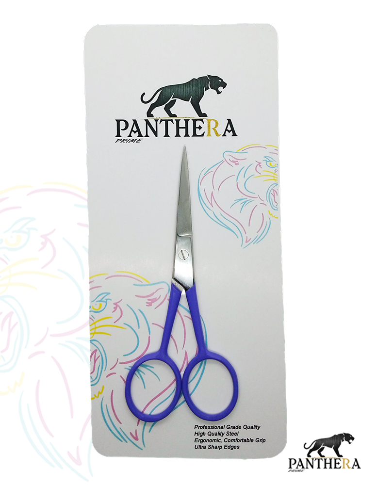 Eyebrow Scissors 11cm- Muti-purpose Small Scissors for Mustache, Beard, Nose Hair, Nail Trimming - Professional Stainless Steel Mini Grooming Scissors for Men Women. - Image 2